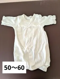 Birthday ベビー ロンパース カバーオール ホワイトドット柄 50-60