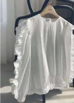 HOWDY frill blouse（white）