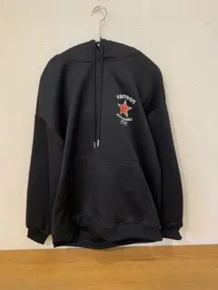 G0323-20★vanson ブラック パーカー フード付き Lサイズのサムネイル