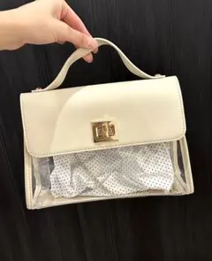 【メルカリ市期間限定！】Heather ❤︎ クリアバッグ＋ドットポーチ付のサムネイル
