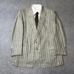 GIVENCHY シルク テーラードジャケット ストライプ シティボーイ 古着