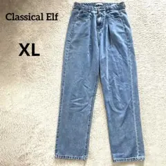 Classical Elf ハイウエストストレートワイドデニムパンツ　XLのサムネイル