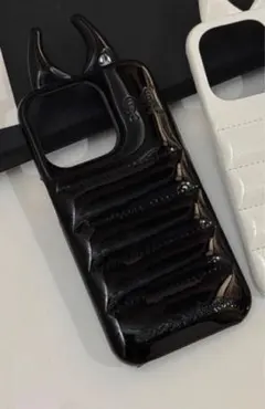 iPhone16Pro MAXケース ダウンジャケット デビル ブラック 新品