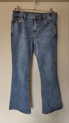 【古着】GU スリムフレアジーンズ XLサイズ