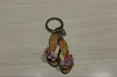 d*9様 COACH サンダル キーホルダー キーリング