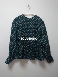 SOULEIADO TOMORROWLAND　長袖ブラウス　花柄　新品　タグ付