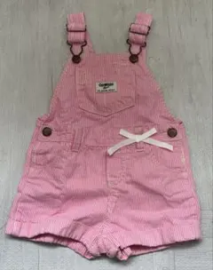 OshKosh ピンク ストライプ オーバーオール ヒッコリー　オシュコシュ
