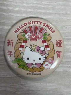 淡路島限定　ハローキティ 新年 謹賀 缶バッジ