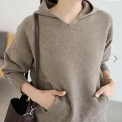 FRAMeWORKフレームワーク　圧縮ウールフードプルオーバー