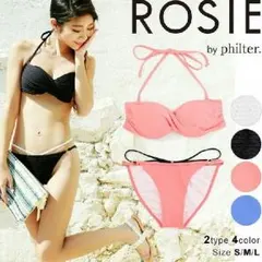 [ROSIE by philter]Ｔバックレイヤード風バンドゥビキニ