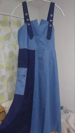 ツートンカラー ジャンパースカート