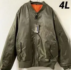 MA-1 ブルゾン フライトジャケット カーキ　オリーブ　4L 新品タグ付