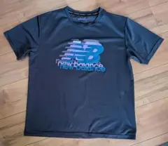 new balance 半袖Tシャツ 　ネイビー　メンズLサイズ