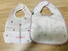 食事エプロン　ジェラートピケ　アフタヌーンティー　2枚セット