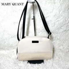 【新品タグ付き】MARY QUANT ショルダーバッグ　軽量　レザー　キャンバス