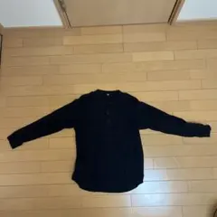 ワッフルヘンリーネックTシャツ/長袖