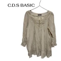 B1108C.D.S BASIC長袖ブラウスチュニックレースカジュアルデートのサムネイル