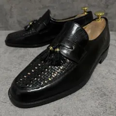 ♡新品未使用♡ バリー　タッセルローファー　本革　ブラック　編み込み　1717