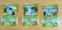 サカキのニドクイン 進化セット サカキのニドラン♀ サカキのニドリーナ 旧裏のサムネイル