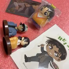 名探偵コナン　服部平次 遠山和葉 工藤新一 コナンカフェ 特典 ステッカー