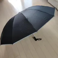 自動開閉折りたたみ傘　逆折り式　メンズ 頑丈12本骨 大 完全遮光 耐風撥水　黒