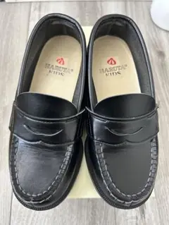 HARUTA KIDS 黒 ローファー 18cm