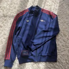 激レア　adidas✖︎Arsenal トラックジャケット　ネイビー　サッカー　Lのサムネイル