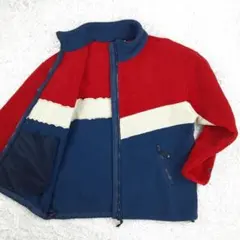 美品◎HELLY HANSEN ボアジャケット トリコロール POLARTEC