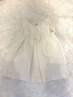 JANIE and JACK キルティングワンピース　ホワイト