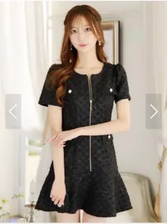 Jewels ツイードローライズドレス