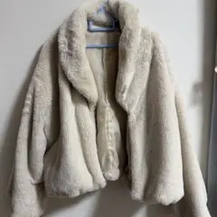 グレイル ベージュ ボアジャケット もこもこ