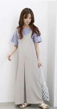 新品未使用品　サマンサモスモスブルー　前後2wayジャンパースカート