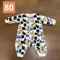 ミッキーマウス ドナルドダック ロンパース　80サイズ