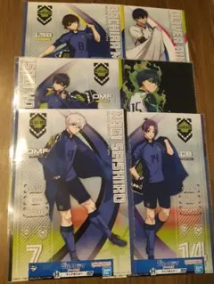 ブルーロック　一番くじ　クリアポスター 6枚セット