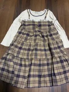 Bateau Bleue チェック柄ワンピース