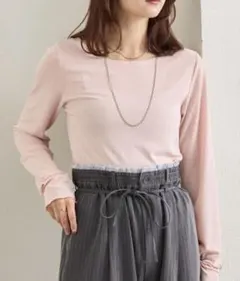 mystic 裾ギャザーシアーロンＴ