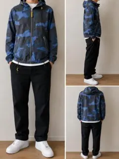 COACH カモフラージュ ナイロンジャケット XS