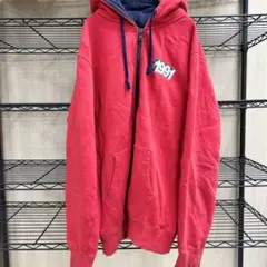 エクストララージ　XLARGE ジップアップパーカー　赤　レッド