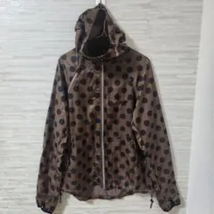 narifuri ナリフリ ポケッタブル ナイロンジャケット ドット ブラウン