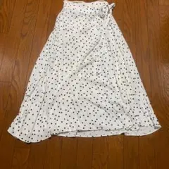 ドット ロングスカート