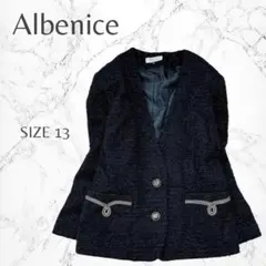 アルベニス　日本製　ウール混　大きいサイズ　ツイード　ジャケット　LL 素敵