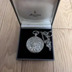 美品 Aroma SWISS 懐中時計 スケルトン ゴールドカラー - メルカリ
