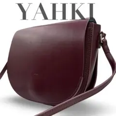 YAHKI ヤーキ　ショルダーバッグ　レザー　ボルドー　斜め掛け　y2k 激レア