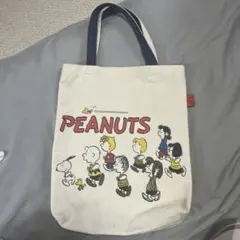 PEANUTS スヌーピー トートバッグ キャンバス キャラクター A4収納可