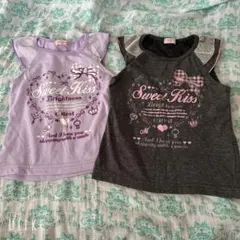 Kid's Box ノースリーブタンクトップ 110cm 2枚セット