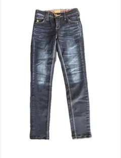 SOMETHING EDWINコラボダークブルー スキニーデニムパンツ　S