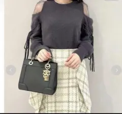 SNIDEL シースルーショルダーニットプルオーバー