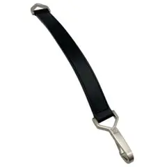未使用級 TOGA PULLA レザーナイロンテープベルト ダブルバックル 黒