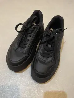 ZARA プラットフォームスニーカー 黒