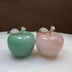1.アベンチュリンりんご×ローズクォーツりんご
